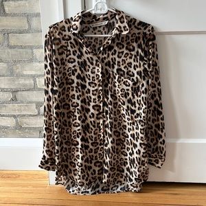Cheetah Print Zara Blouse